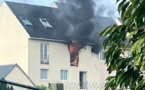 Deux appartements détruits par un incendie à Harfleur, près du Havre : un homme gravement brûlé sur tout le corps