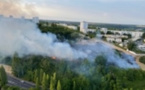 Feu de broussailles et de sous-bois ce soir dans le quartier de Caucriauville au Havre 