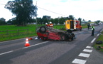La 205 se déporte sur la gauche et fait des tonneaux : quatre blessés entre Brionne et Bernay