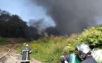 Les sapeurs-pompiers mobilisés à Fécamp pour un incendie dans une société de recyclage 