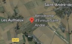 L’avion sort de la piste au décollage à Saint-André-de-l’Eure, le pilote en urgence relative 