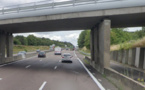 Un poids-lourd percute le pilier d'un pont sur l'A13 à hauteur de Grand-Couronne/Oissel