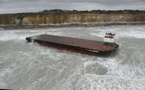 Seine-Maritime. La barge échouée à Sotteville-sur-Mer remorquée jusqu’au port du Havre 