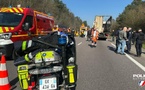 Collision entre trois poids-lourds à Oissel, près de Rouen : deux blessés dont un grave, la D18E coupée dans les deux sens