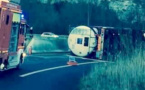 Accident de poids-lourd sur la bretelle de Rogerville de l'A131 près du Havre
