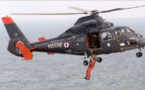 Évacuation médicale d'un marin blessé à bord d'un chalutier au large de Cherbourg 