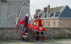 Un patient évacué par l’extérieur depuis le 3e étage de son immeuble à Sainte-Adresse, près du Havre