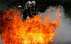 Seine-Maritime : un véhicule en feu enflamme la végétation  à Saint-Jouin-Bruneval