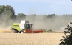 Seine-Maritime : feu de moissonneuse-batteuse à Croixdalle, 7,5 hectares de blé détruits 