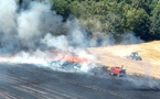 Feux dans l’Eure : 580 appels et près de 42 hectares brûlés, vendredi noir pour les pompiers 