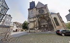 Rouen : un matelas en feu devant le temple Saint-Éloi
