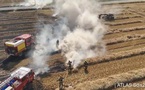 Près de Brionne, un feu d’herbes menace des maisons : une vingtaine de personnes évacuées