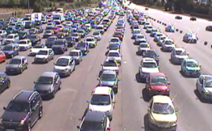 Près de 20 km de bouchons sur l'A13 ce dimanche matin en direction de la Normandie 