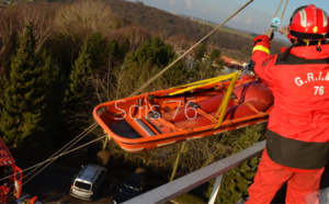Fécamp : victime d'un malaise à domicile, une femme évacuée par les pompiers du GRIMP