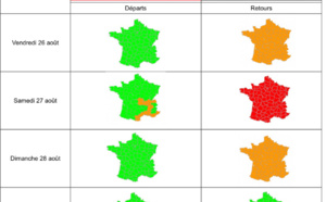 Retours de vacances : dernier week-end d'août difficile sur les routes, annonce Bison Futé