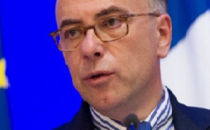Visite éclair de Bernard Cazeneuve, ministre de l'Intérieur, en Seine-Maritime