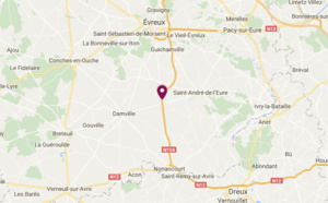 Trois poids-lourds impliqués dans un accident dans l'Eure : la RN154 coupée entre Nonancourt et Évreux