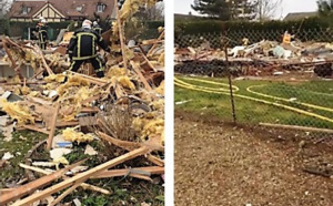 Eure : explosion d'une maison à Richeville, pas de blessé. 40 sapeurs-pompiers sur place