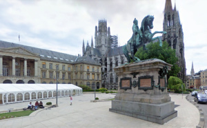 Rouen : inspirés par l'alcool, deux tagueurs arrêtés au pied de la statue de Napoléon  