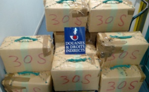 480 kg de cannabis saisis dans un camion de légumes par les douaniers de Perpignan