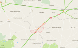 Eure : trois véhicules impliqués dans un accident, la RN 12 coupée à Armentières-sur-Avre