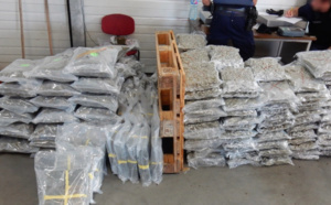 Grosse prise d'amphétamines et de cannabis dans un camion hollandais à Calais 