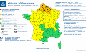 Vigilance orange : orages, pluie et grélons vont toucher la Seine-Maritime aujoud'hui