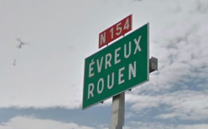 Camion en feu dans l'Eure : la N154 fermée entre Nonancourt et Évreux, ce matin