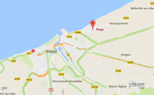 Dieppe : un bateau-promenade chavire près de la plage de Puys, trois de ses occupants légèrement blessés 