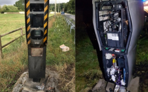 Verbalisés, ils incendient trois radars pour se venger : trois jeunes gens interpellés près de Bernay
