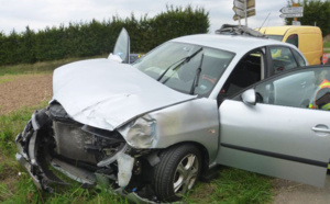 À Heuqueville, la voiture ne s'arrête pas au stop et provoque un accident : un homme de 82 ans blessé  