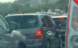 Trois accidents sur l'A13 ce matin dans les Yvelines : bouchon de 16 km entre Mantes et Poissy 