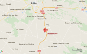 Incendie dans un atelier à Grossoeuvre (Eure) : 50 sapeurs-pompiers mobilisés 