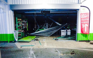 Eure : pour voler quelques bouteilles de whisky, ils avaient défoncé la supérette avec un tracteur 