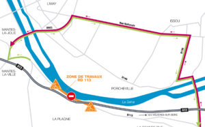 Nouveau viaduc de Guerville (Yvelines) : la D113 fermée à la circulation du 24 au 26 octobre
