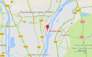 Yvelines : une voiture volée à Paris repêchée dans la Seine a Andrésy 