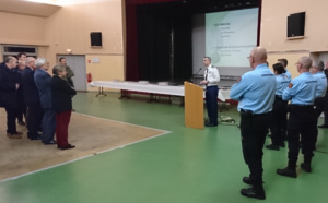Échange de vœux entre les gendarmes de la compagnie de Rouen et les élus locaux