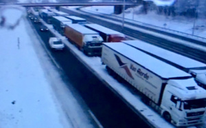 Des congères sur les routes de l'Eure rendent la circulation difficile