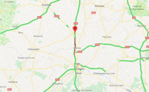 Accident de poids lourds au nord d'Orléans : l'autoroute A10 coupée dans les deux sens