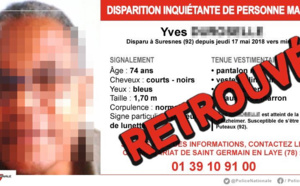 Yvelines : le septuagénaire disparu a été retrouvé sain et sauf ce matin dans les Hauts-de-Seine 