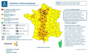 L’Eure et la Seine-Maritime placés en vigilance orange pour risques d’orages jusqu’à demain lundi 