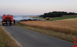 Seine-Maritime : 3 000 m2 de chaume partis en fumée à Bierville