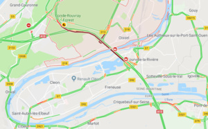 Seine-Maritime : deux blessés dans un accident entre trois véhicules sur l'A 13 à Oissel