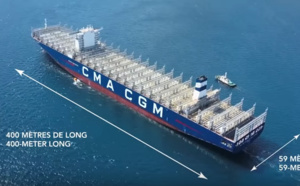 Le plus grand porte-conteneurs au monde inauguré au Havre jeudi 6 septembre