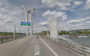 Travaux de maintenance sur le Pont Flaubert à Rouen : la RN1338 fermée le 19 septembre