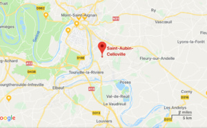 Un camion-remorque se renverse en bordure de la route en Seine-Maritime, le chauffeur est blessé 