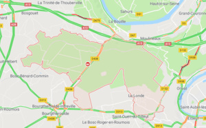 Un motard blessé aux jambes dans une collision avec un véhicule en forêt de la Londe 