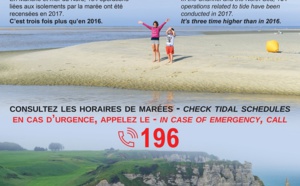 Nouvelle intervention des pompiers pour 12 promeneurs isolés par la marée à Etretat