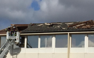 Vents violents en Seine-Maritime : 4 blessés à Riville, le toit d’une école arraché à Déville 