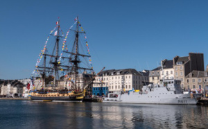 Cherbourg-en-Cotentin : L'Hermione se déplace pour des raisons météorologiques